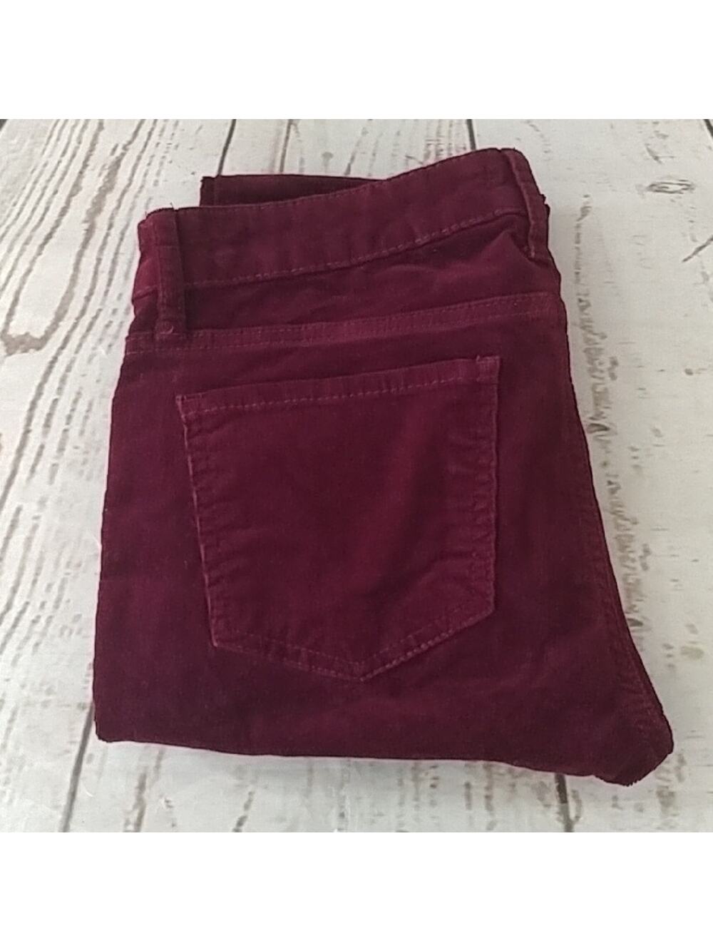 Edyson Skinny Corduroy Pants Wine Size 26 Petite